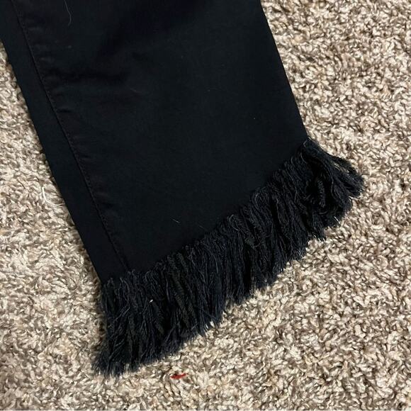Frame Le High Byxbee Fringe Hem Skinny Jeans Size 27 - Picture 6 of 10